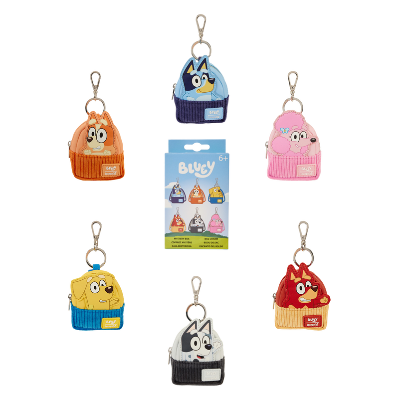 Bluey Mystery Mini Backpack Keychain Charm Blind Box