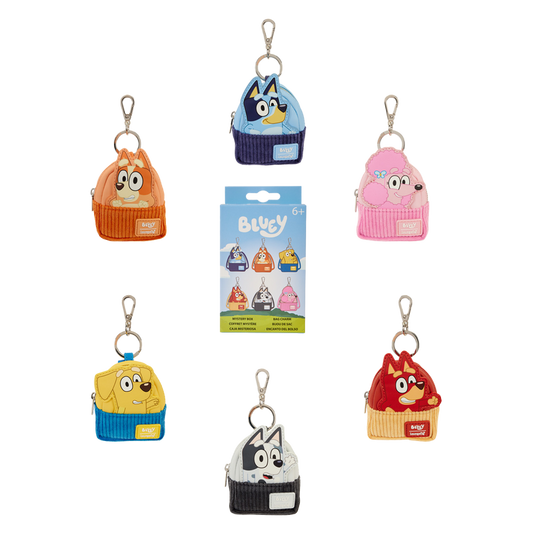 Bluey Mystery Mini Backpack Keychain Charm Blind Box
