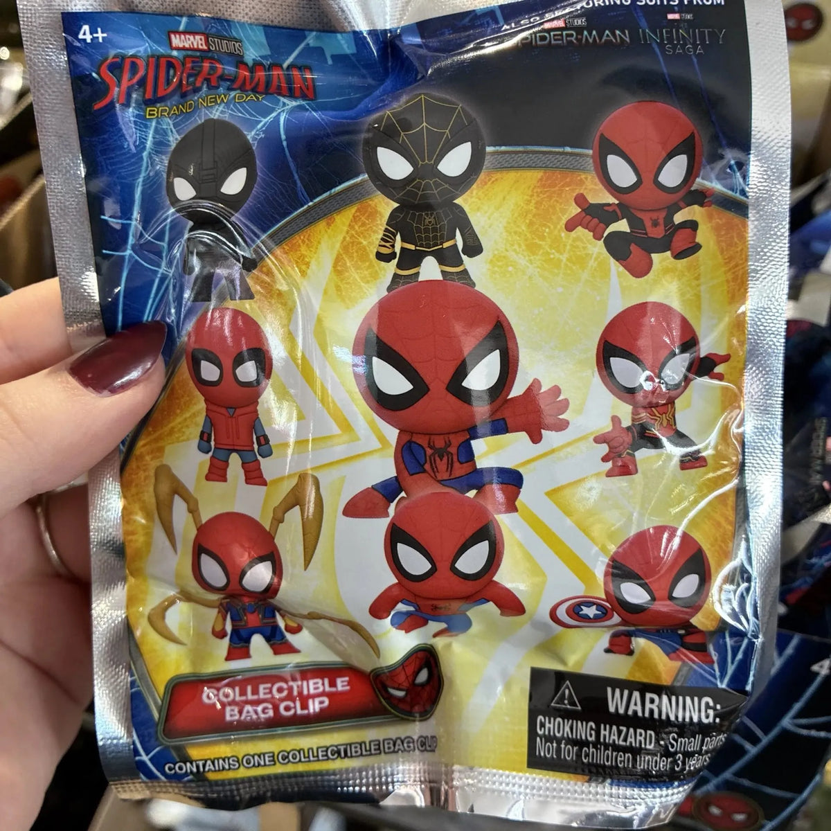 Monogram Spider-Man Brand New Day 3D Foam Bag Clips Series 1 Blind Bag