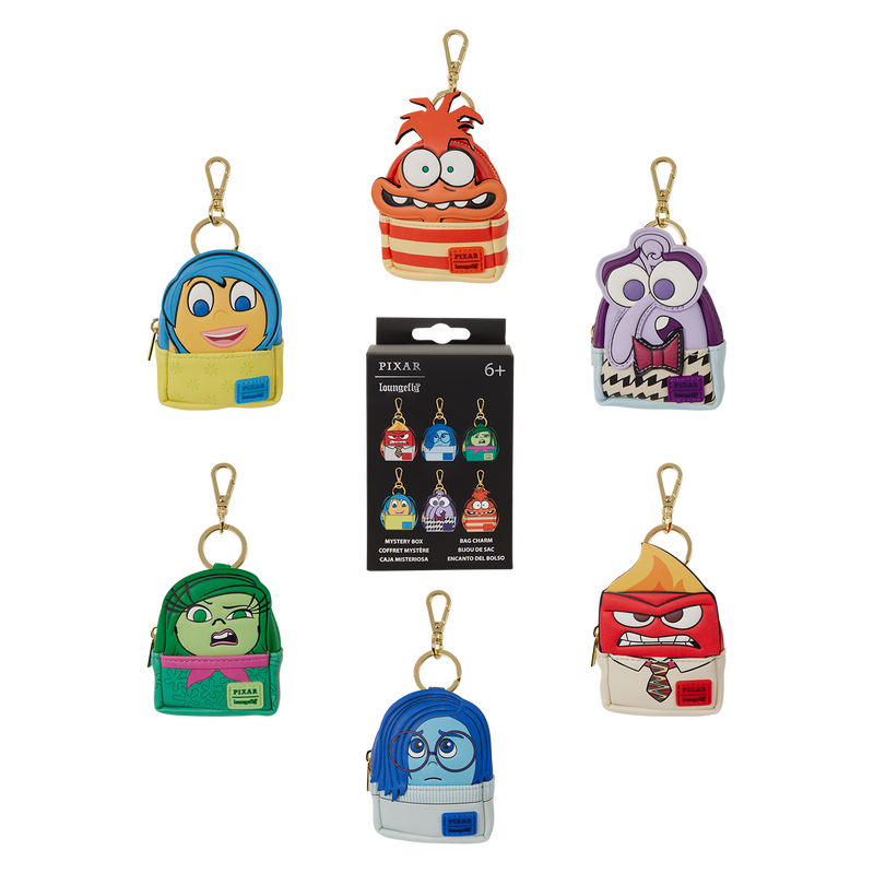 Pixar Inside Out 2 LF Mystery Mini Backpack Keychain Charm Blind Box