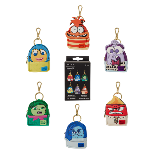 Pixar Inside Out 2 LF Mystery Mini Backpack Keychain Charm Blind Box