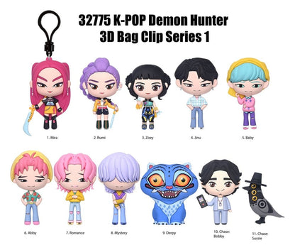 K-Pop Demon Hunters 3D Foam Bag Clip Blind Bag