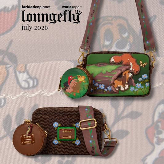 LF Disney The Fox & The Hound Tod & Vixey Tote Crossbody Bag