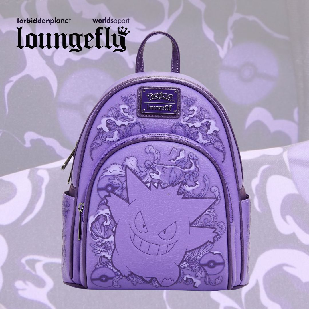 Pokemon Gengar Purple Tooling Mini Backpack Exclusive
