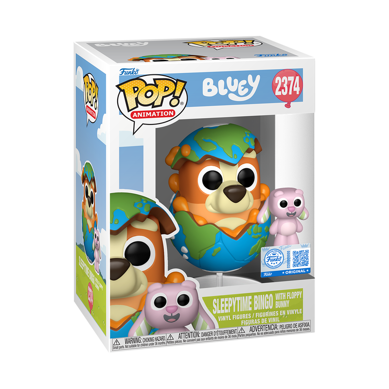 Animation Pop! Bluey Sleepytime Bingo with Floppy Exclusive
