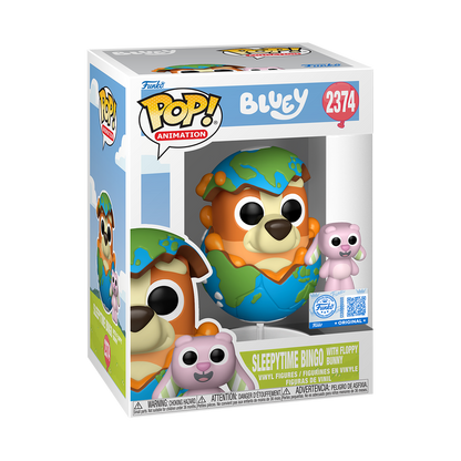 Animation Pop! Bluey Sleepytime Bingo with Floppy Exclusive