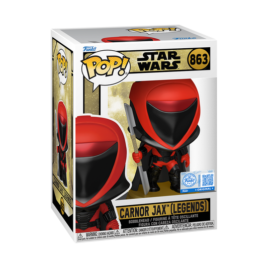 Star Wars Pop! Vinyl Star Wars Legends Carnor Jax Exclusive