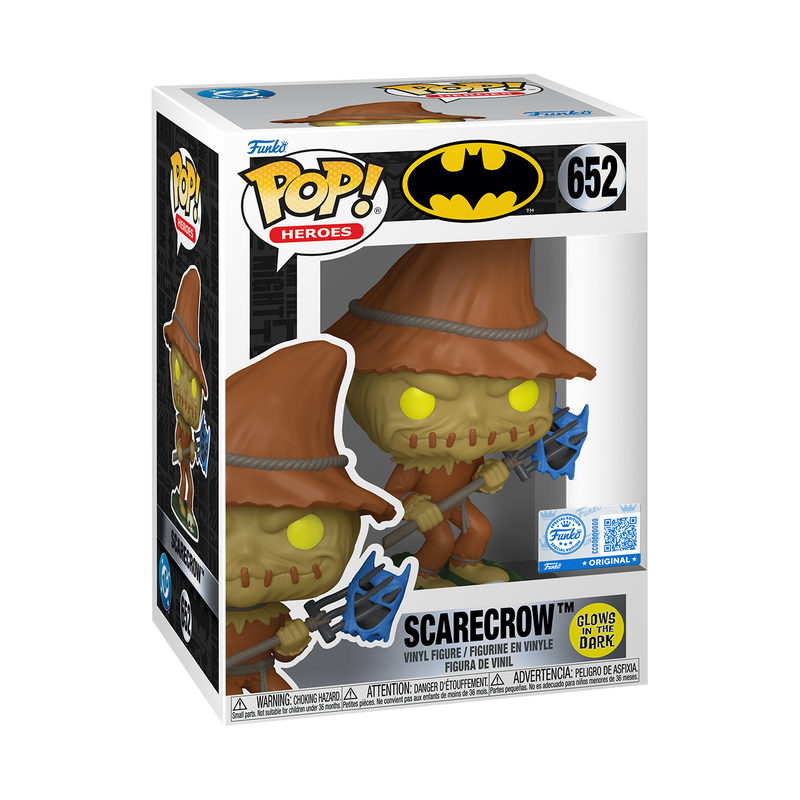 Heroes Pop Vinyl Batman Scarecrow with Pitchfork Glow Exclusive