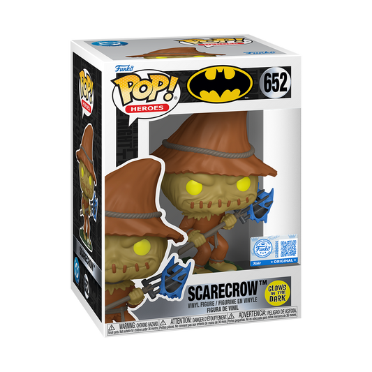 Heroes Pop Vinyl Batman Scarecrow with Pitchfork Glow Exclusive