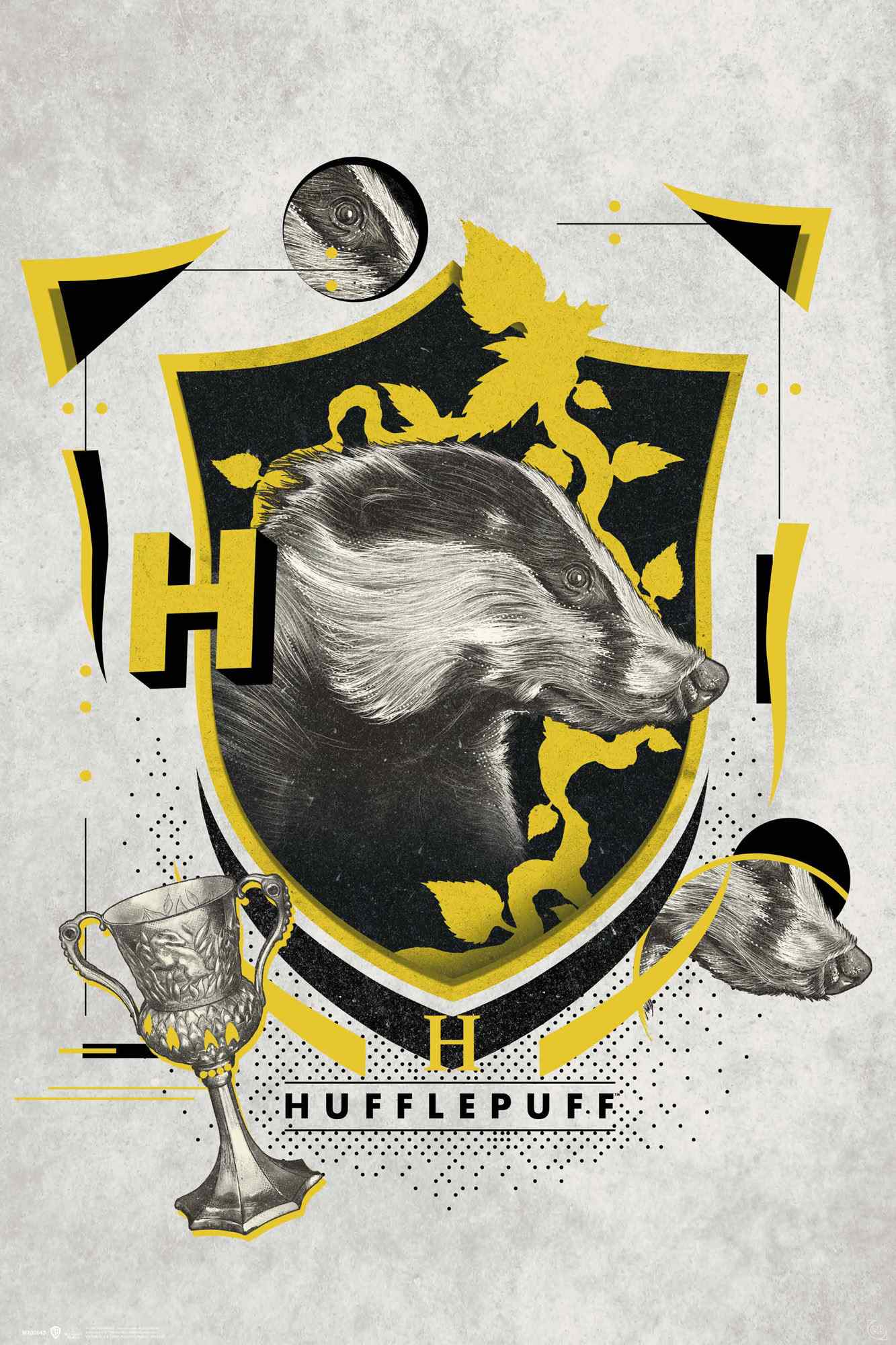GB eye Harry Potter Hufflepuff Illustrative 61 x 91.5cm Maxi Poster