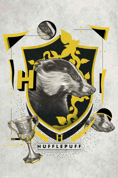 GB eye Harry Potter Hufflepuff Illustrative 61 x 91.5cm Maxi Poster
