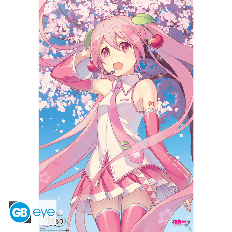 GB eye Hatsune Miku Cherry Blossom 61 x 91.5cm Maxi Poster