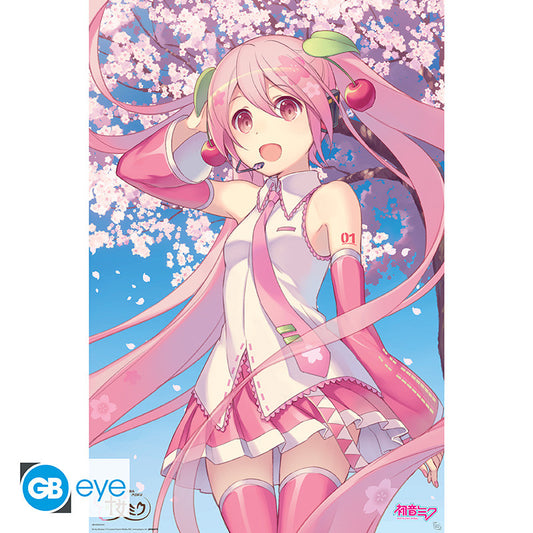 GB eye Hatsune Miku Cherry Blossom 61 x 91.5cm Maxi Poster