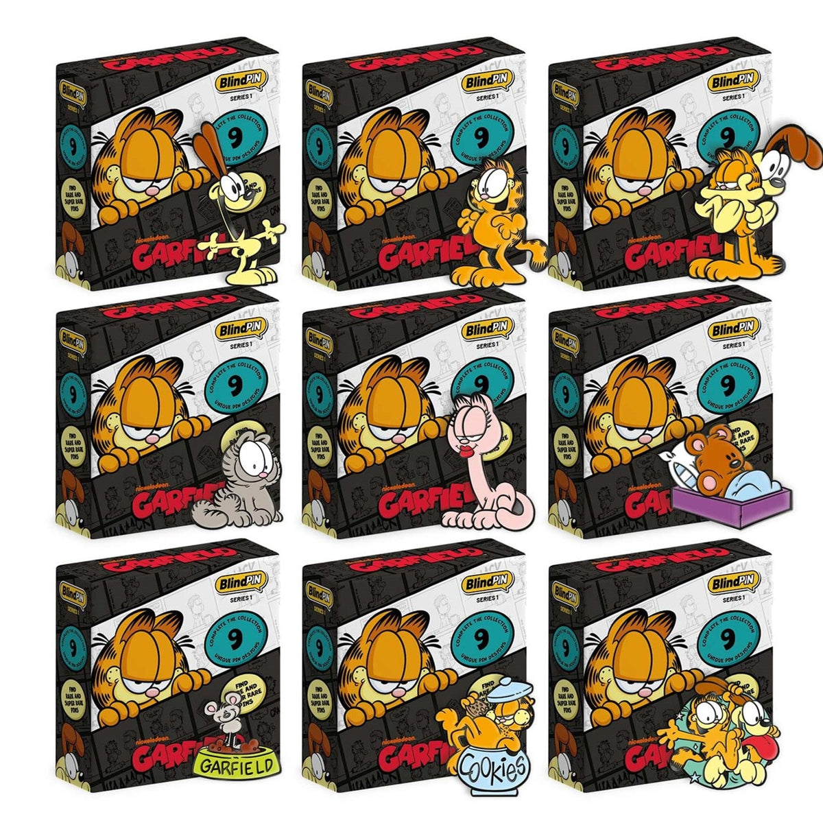 Garfield Enamel Blind Pin