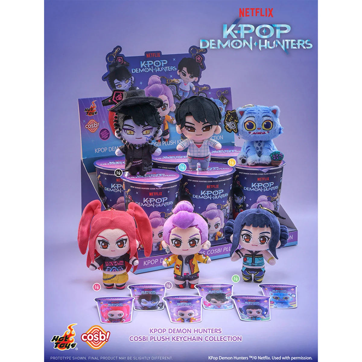 Hot Toys K-Pop Demon Hunters Plush Huntress Squad Blind Box