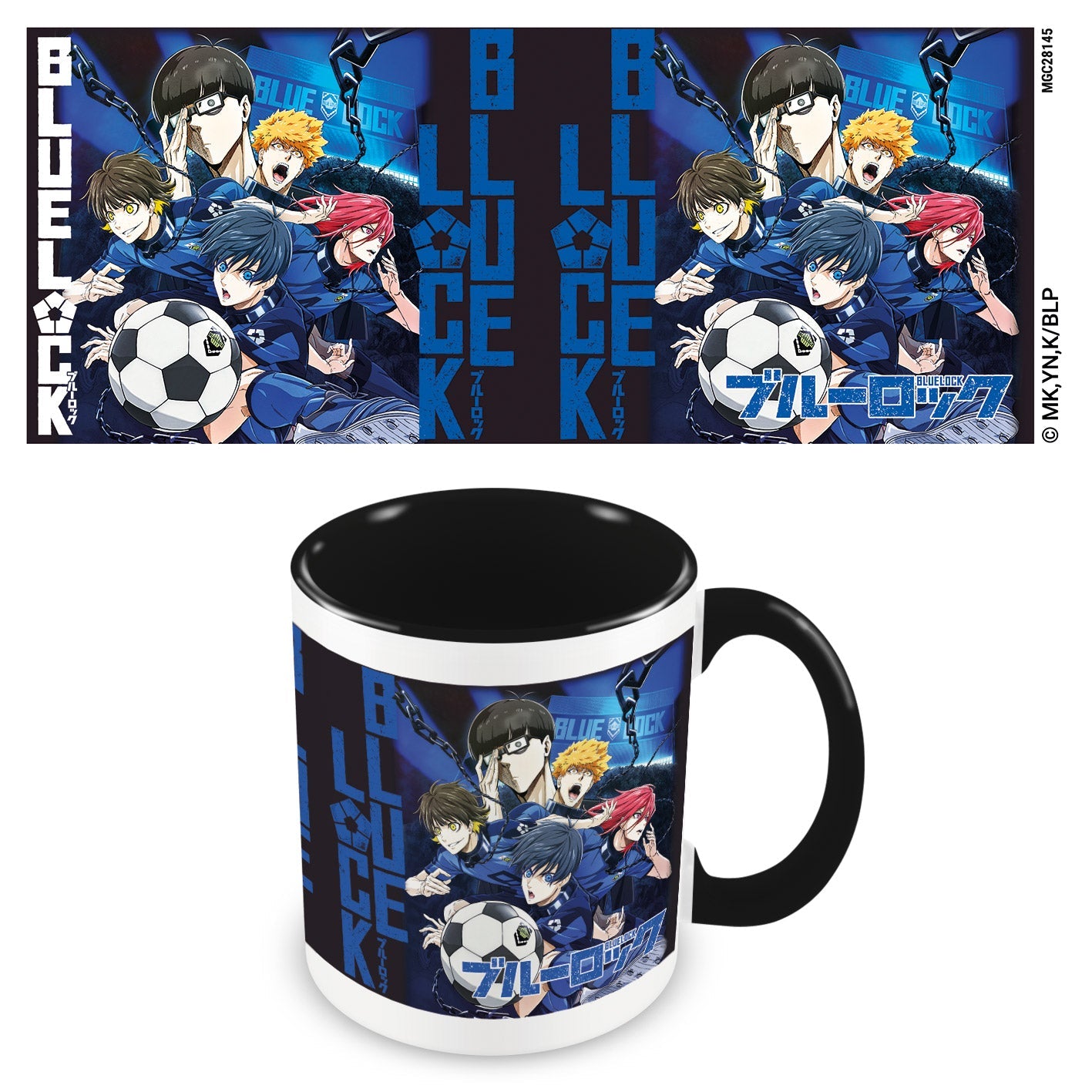 Blue Lock (Chains) 11oz/315ml Coloured Inner and Handle Ceramic Mug