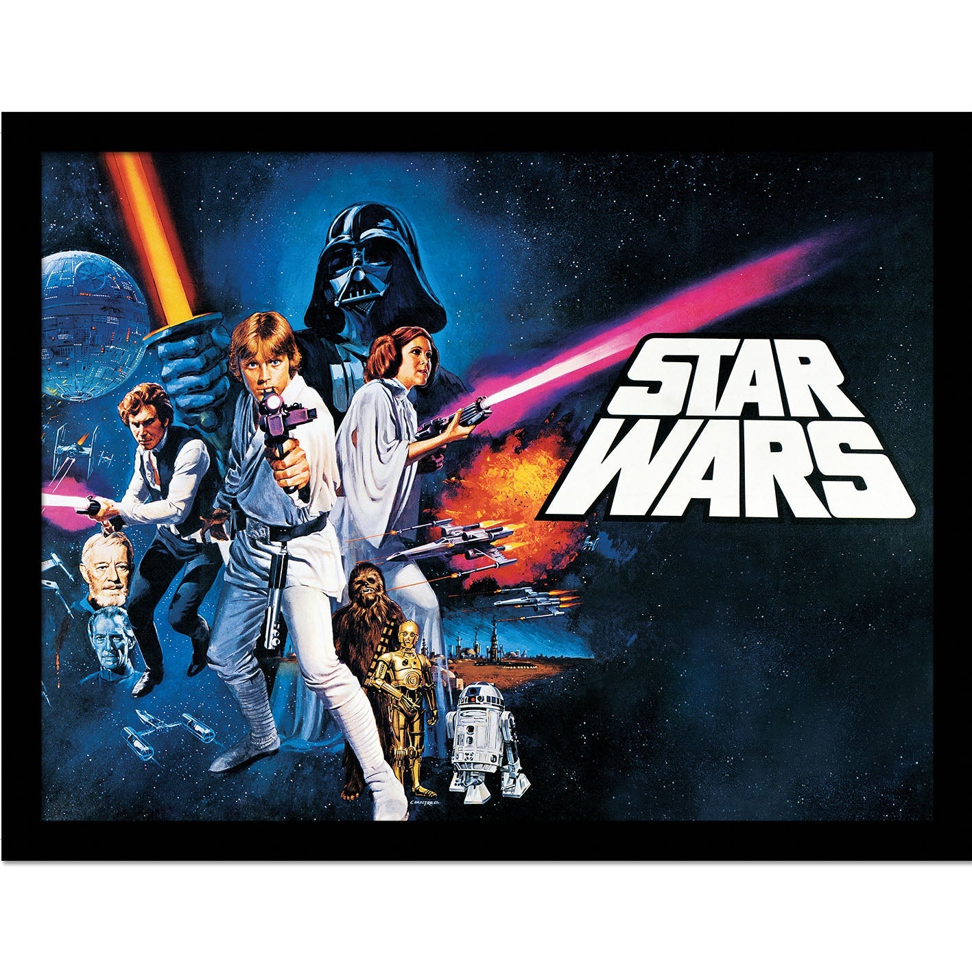 Star Wars (A New Hope Montage) Framed 30x40cm Print