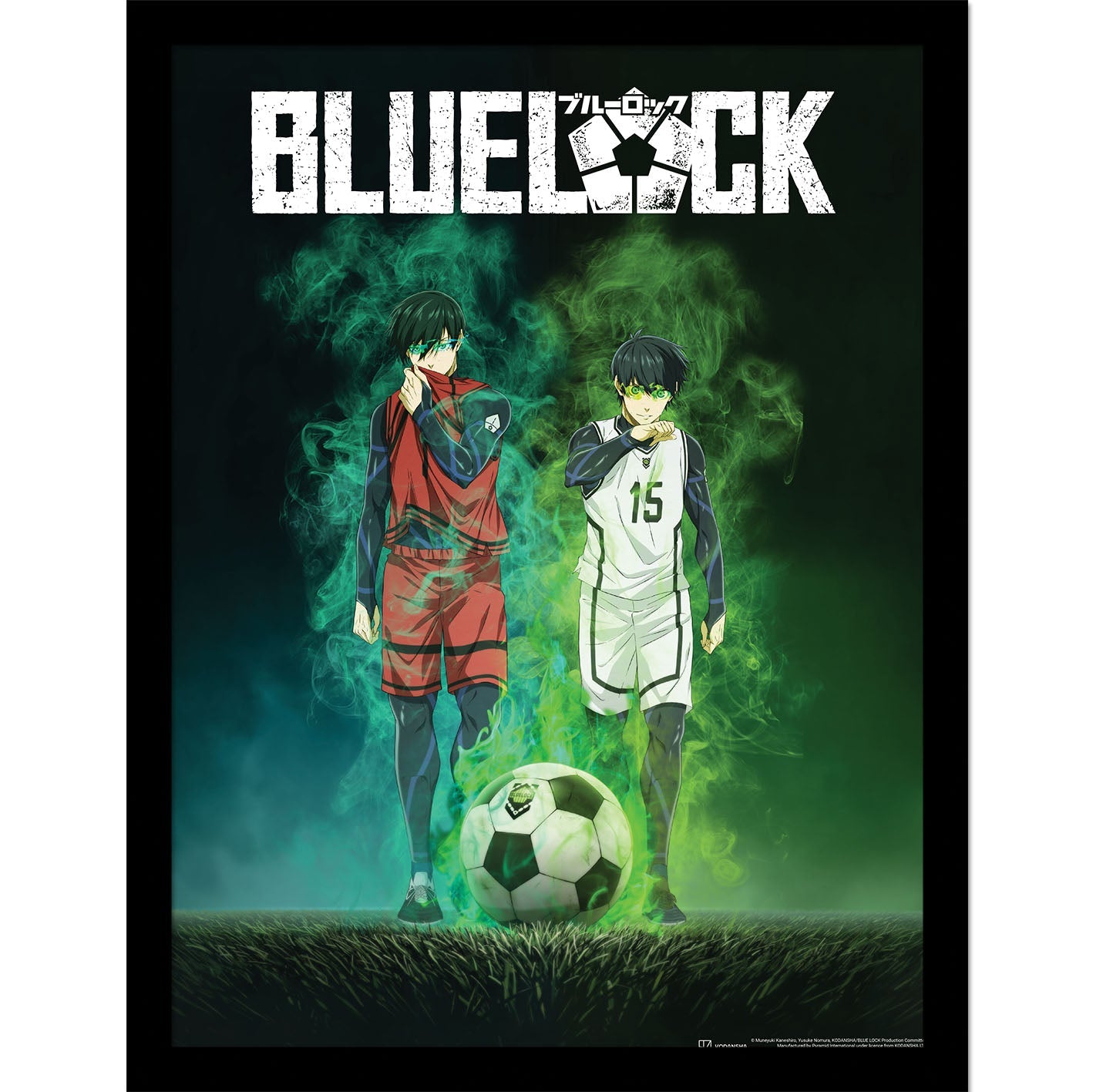 Blue Lock (Smoke) Framed 30x40cm Print