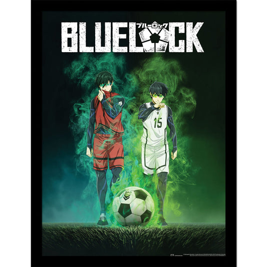 Blue Lock (Smoke) Framed 30x40cm Print