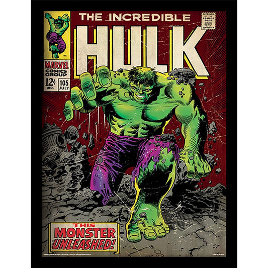 The Incredible Hulk (Monster Unleashed) Framed 30x40cm Print