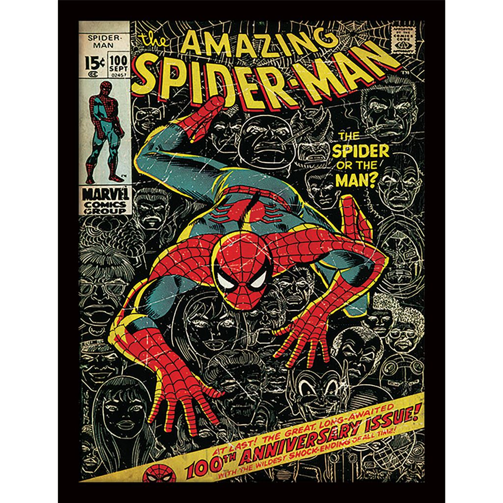 Spider-Man (100th Anniversary) Framed 30x40cm Print