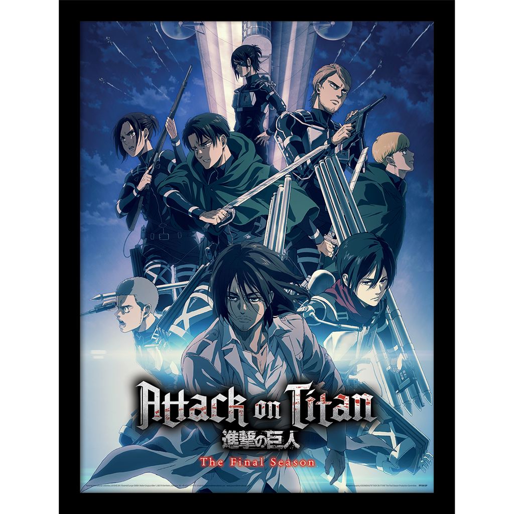 Attack On Titan ( Season 4 - Strike Team) Framed 30x40cm Print