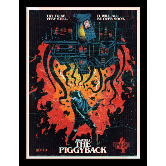 Stranger Things (Chapter 9 The Piggyback) Framed 30x40cm Print