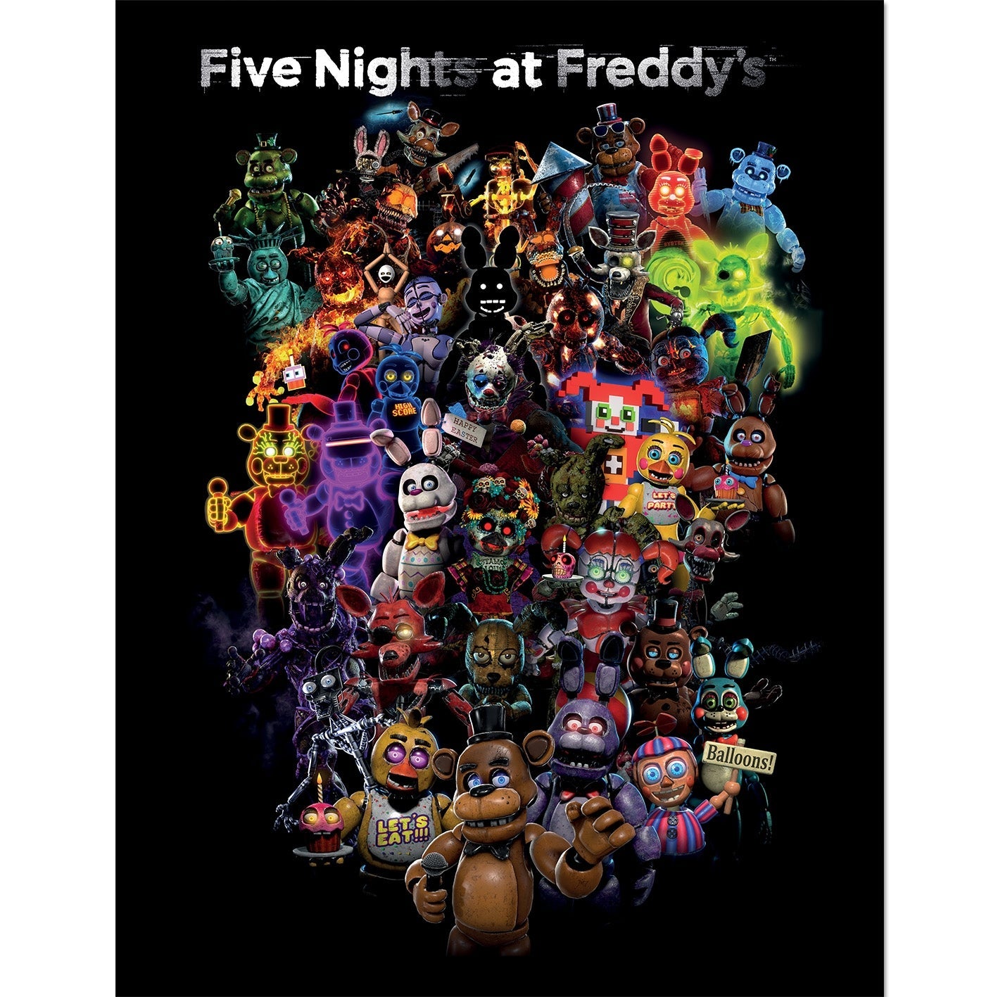 Five Nights At Freddy's (Collage) Framed 30x40cm Print