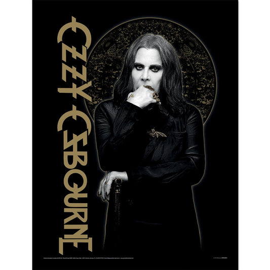 Ozzy Osbourne (Gold) Framed 30x40cm Print