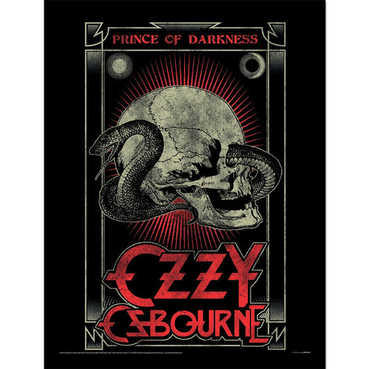Ozzy Osbourne (Prince Of Darkness) Framed 30x40cm Print