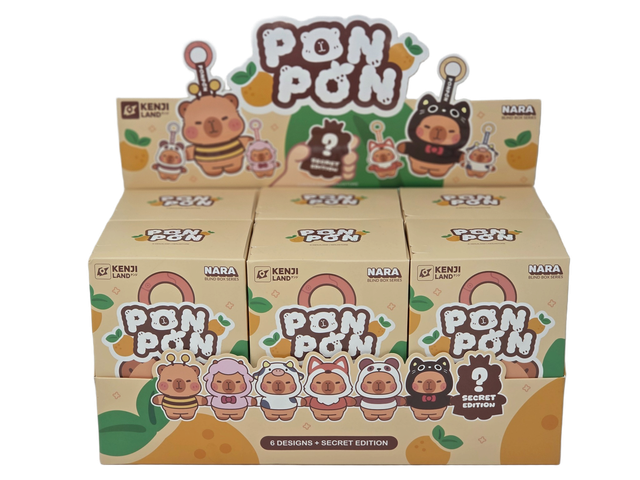 Kenji Nara Pon Pon Capybara Plush Keyring Blind Box