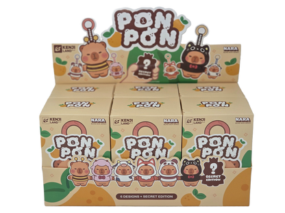 Kenji Nara Pon Pon Capybara Plush Keyring Blind Box