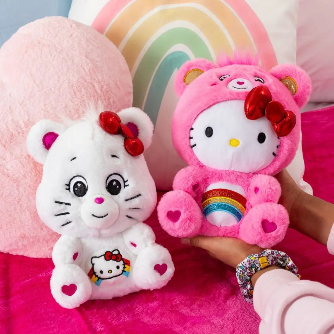 Care Bears X Hello Kitty 25 cm Plush 2 Pack