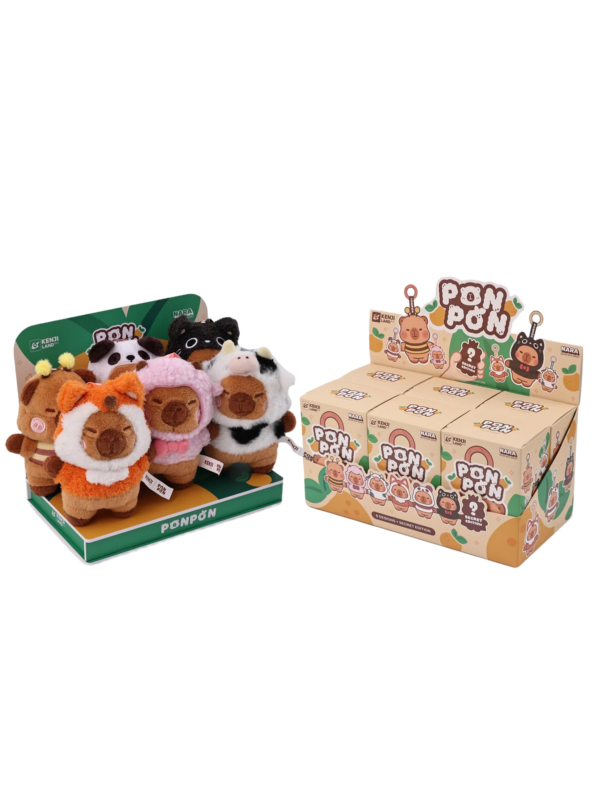 Kenji Nara Pon Pon Capybara Plush Keyring Blind Box