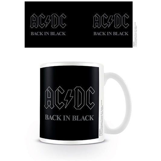 AC/DC (Back In Black) 11oz/315ml White Ceramic Mug
