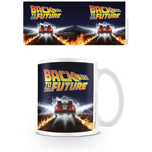Back To The Future (Delorean) 11oz/315ml White Ceramic Mug