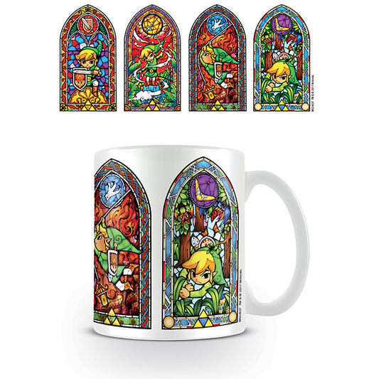 The Legend Of Zelda (Stained Glass) 11oz/315ml White Ceramic Mug