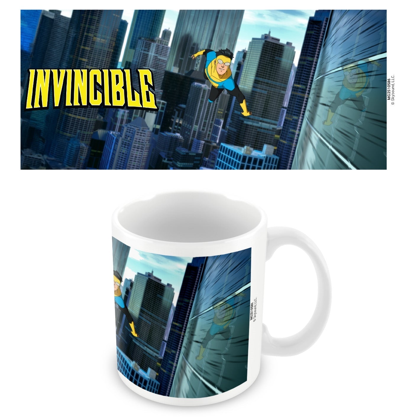 Invincible (City Fly) 11oz/315ml White Ceramic Mug