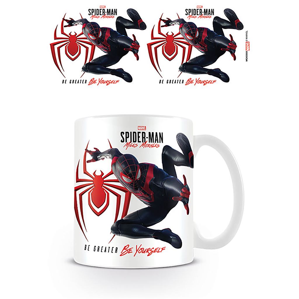 Spider-Man Miles Morales (Iconic Jump) 11oz/315ml White Ceramic Mug