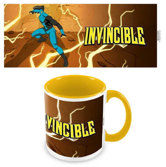 Invincible (Lightning) 11oz/315ml Coloured Inner and Handle Ceramic Mug