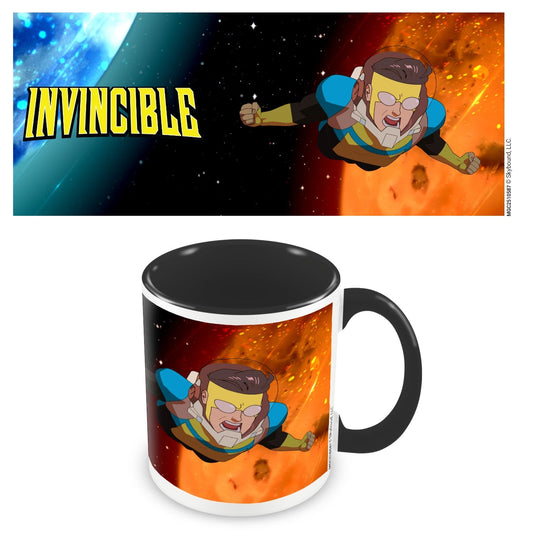 Invincible (Space) 11oz/315ml Coloured Inner and Handle Ceramic Mug