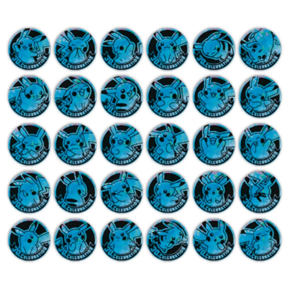 Pokemon TCG Chinese 30th Anniversary Celebration Coin Set (Includes 3 Booster Packs)