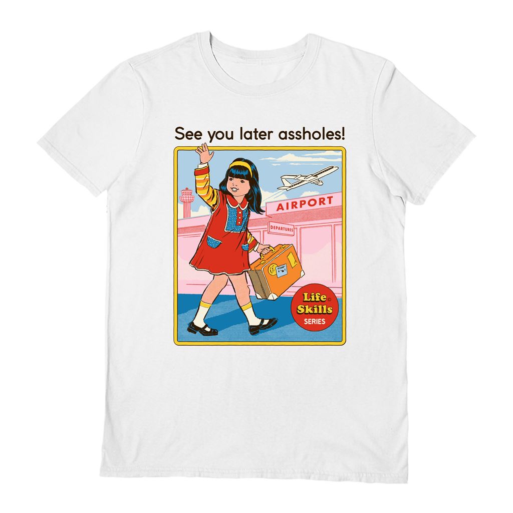 Steven Rhodes (See You Later Assholes!) White Unisex Short Sleeve T-Shirt