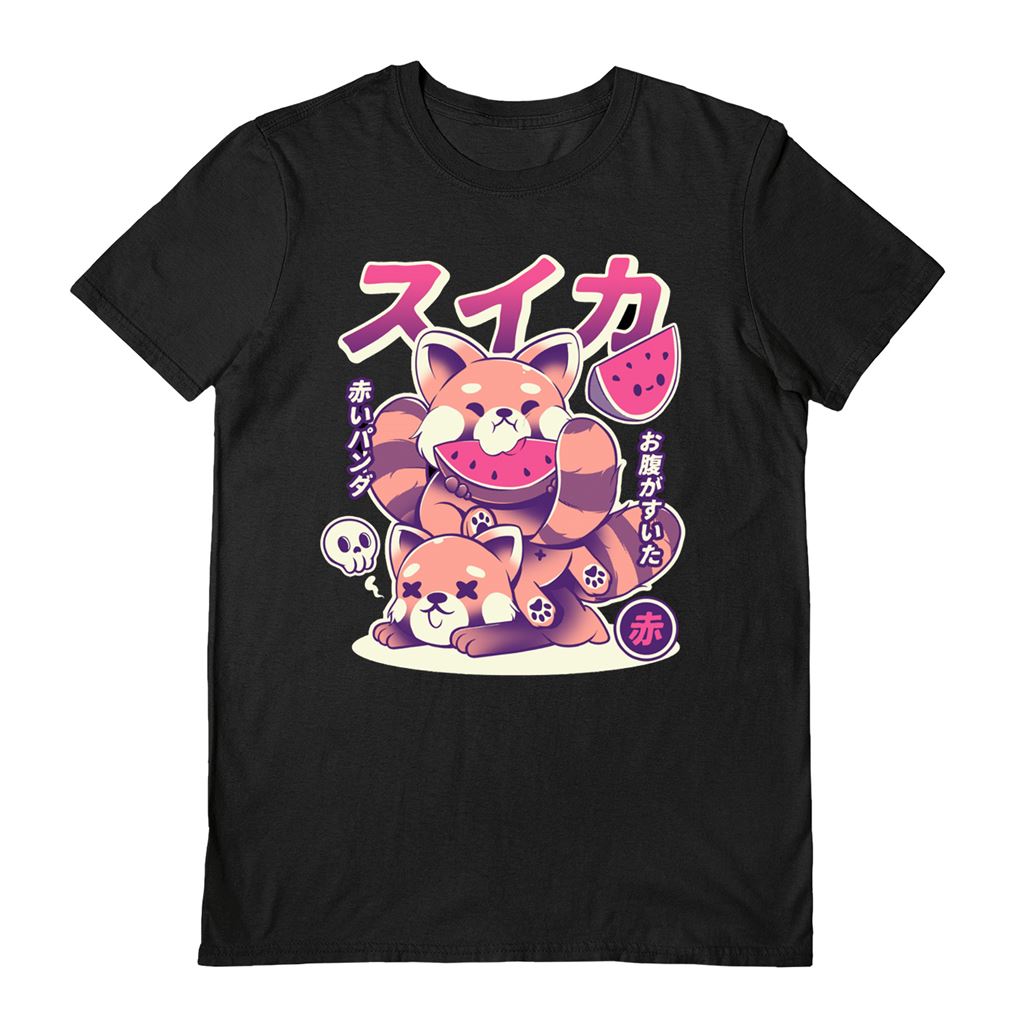 Ilustrata (Watermelon) Black Unisex Short Sleeve T-Shirt