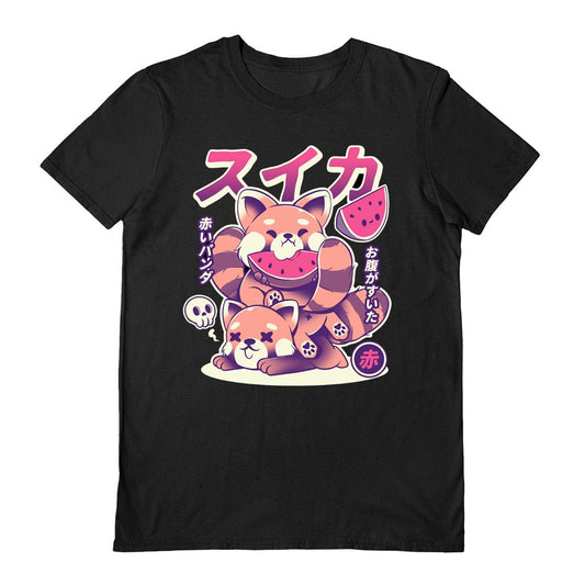 Ilustrata (Watermelon) Black Unisex Short Sleeve T-Shirt