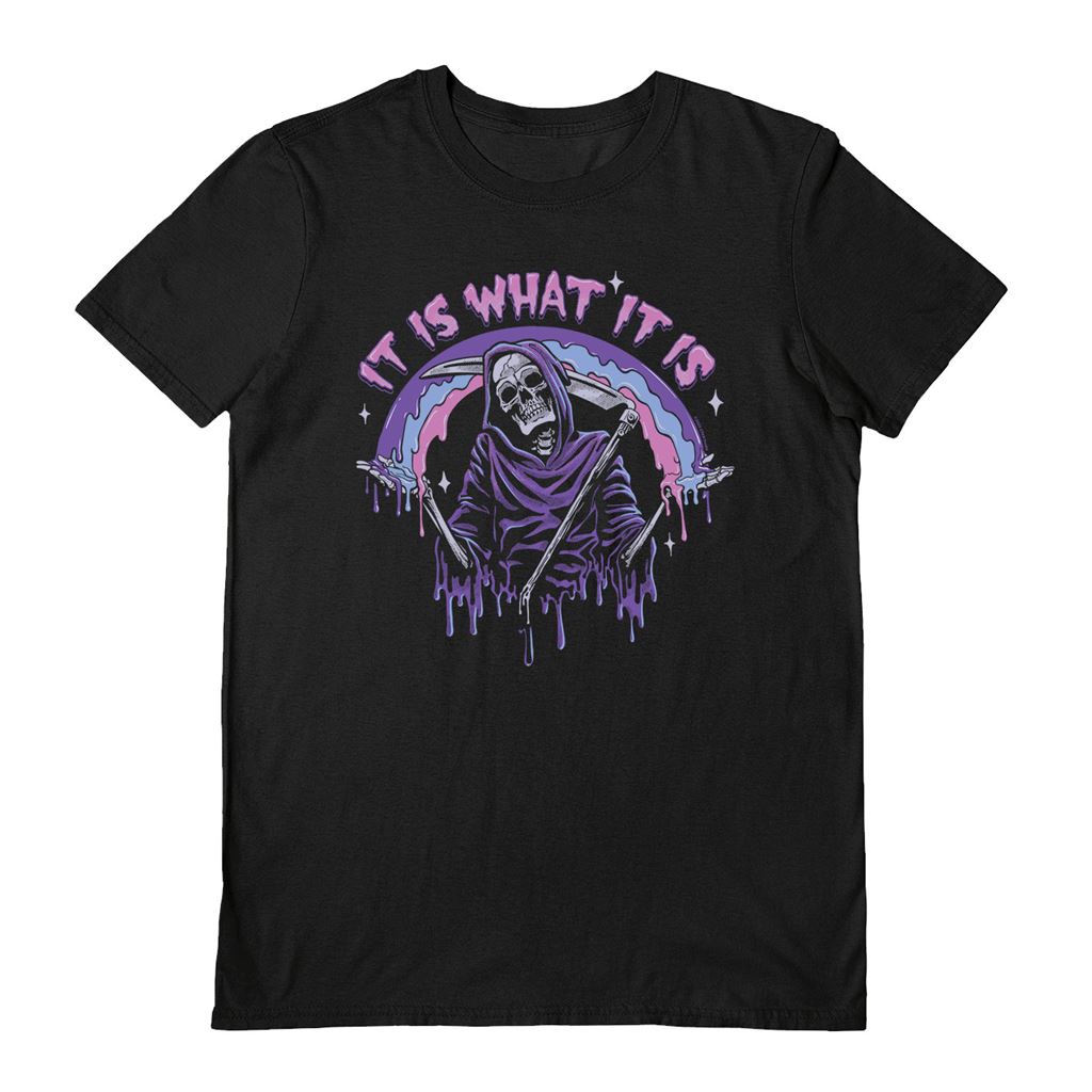 Ctkrstudio (It Is What Is Is) Black Unisex Short Sleeve T-Shirt