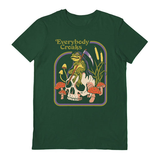 Steven Rhodes (Everybody Croaks) Dark Green Unisex Short Sleeve T-Shirt