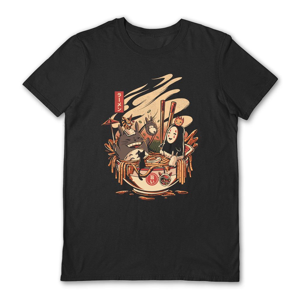 Ilustrata (Ramen Pool Party) Black Unisex Short Sleeve T-Shirt