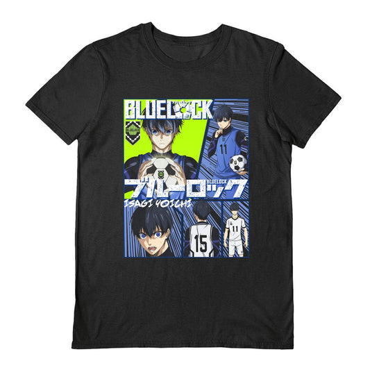 Blue Lock  (Isagi Yoichi) Black Unisex Short Sleeve T-Shirt