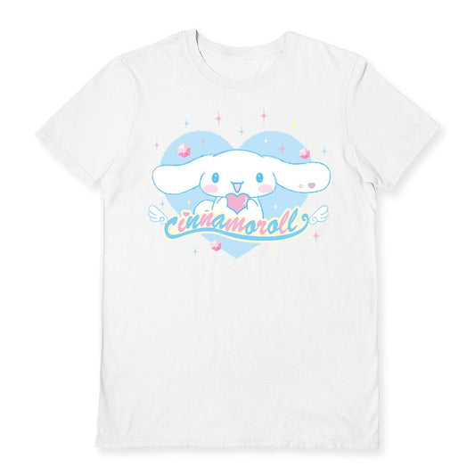Cinnamoroll (Heart) White Unisex Short Sleeve T-Shirt